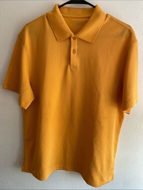 READ DESCRIPTION Men's Gold Polo Shirt - Classic Short Sleeve